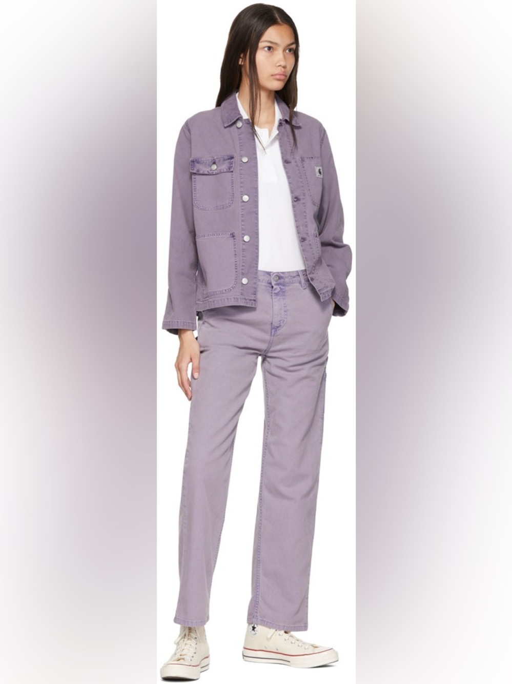 Carhartt WIP  Work In Progress Purple Pierce Straight-Leg Jeans - Picture 3 of 16